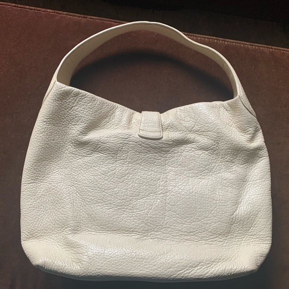 Dooney & Bourke Pebble Grain Logo Lock Bag - Bone - Picture 6 of 14